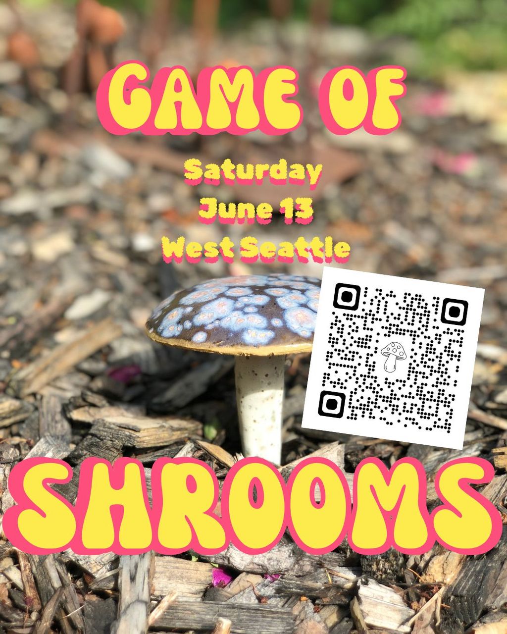 Game of Shrooms Ceramic Mushroom Hunt