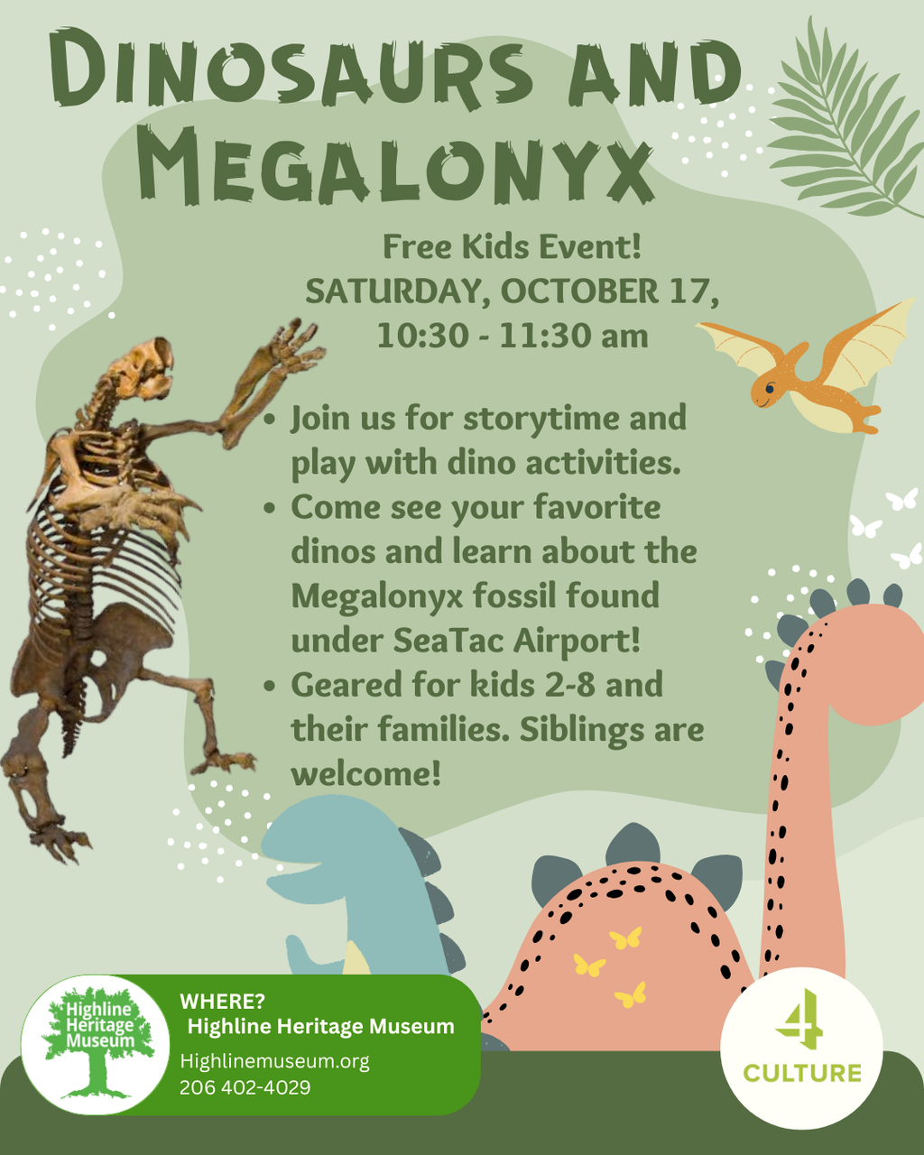Dinosaurs and Megalonyx