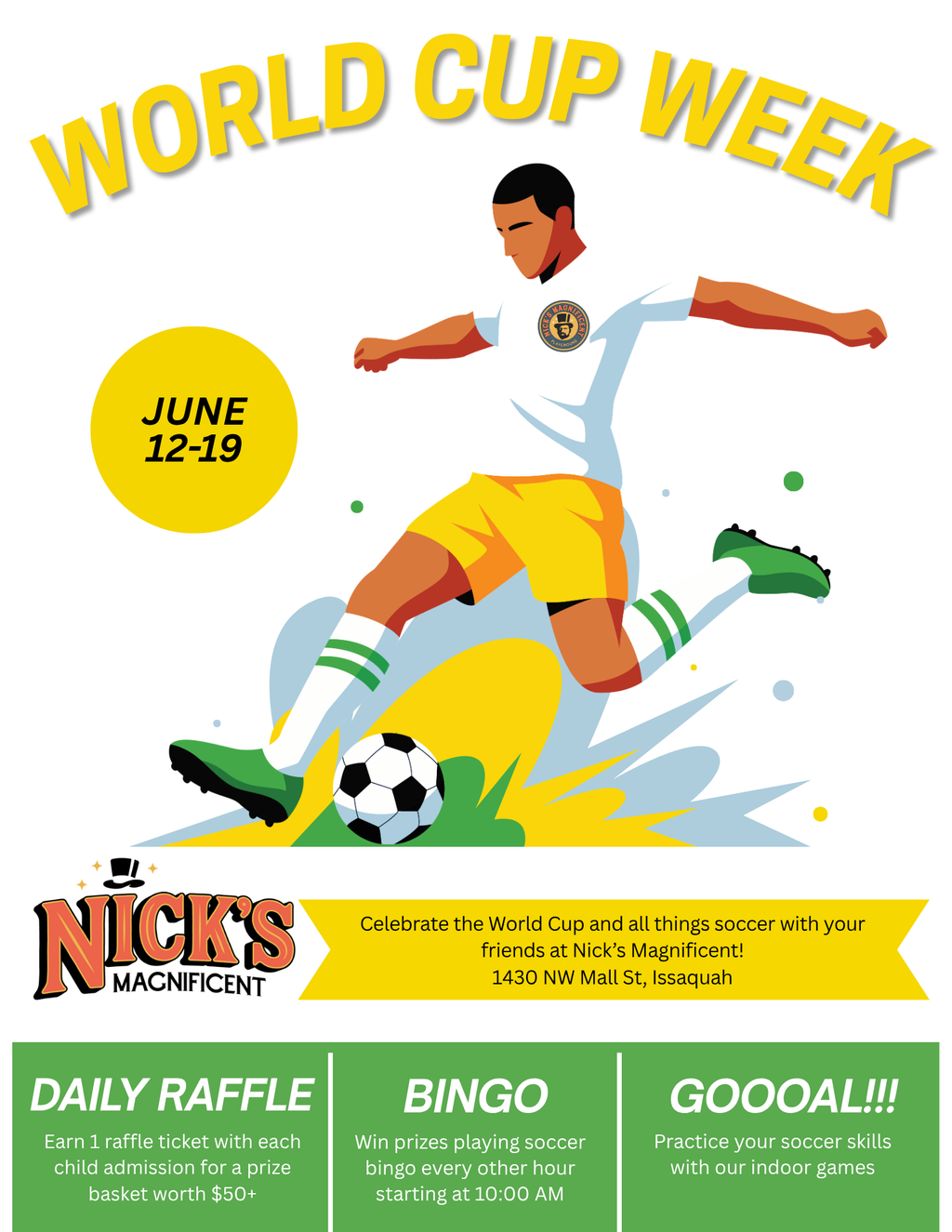 World Cup Week at Nick’s Magnificent