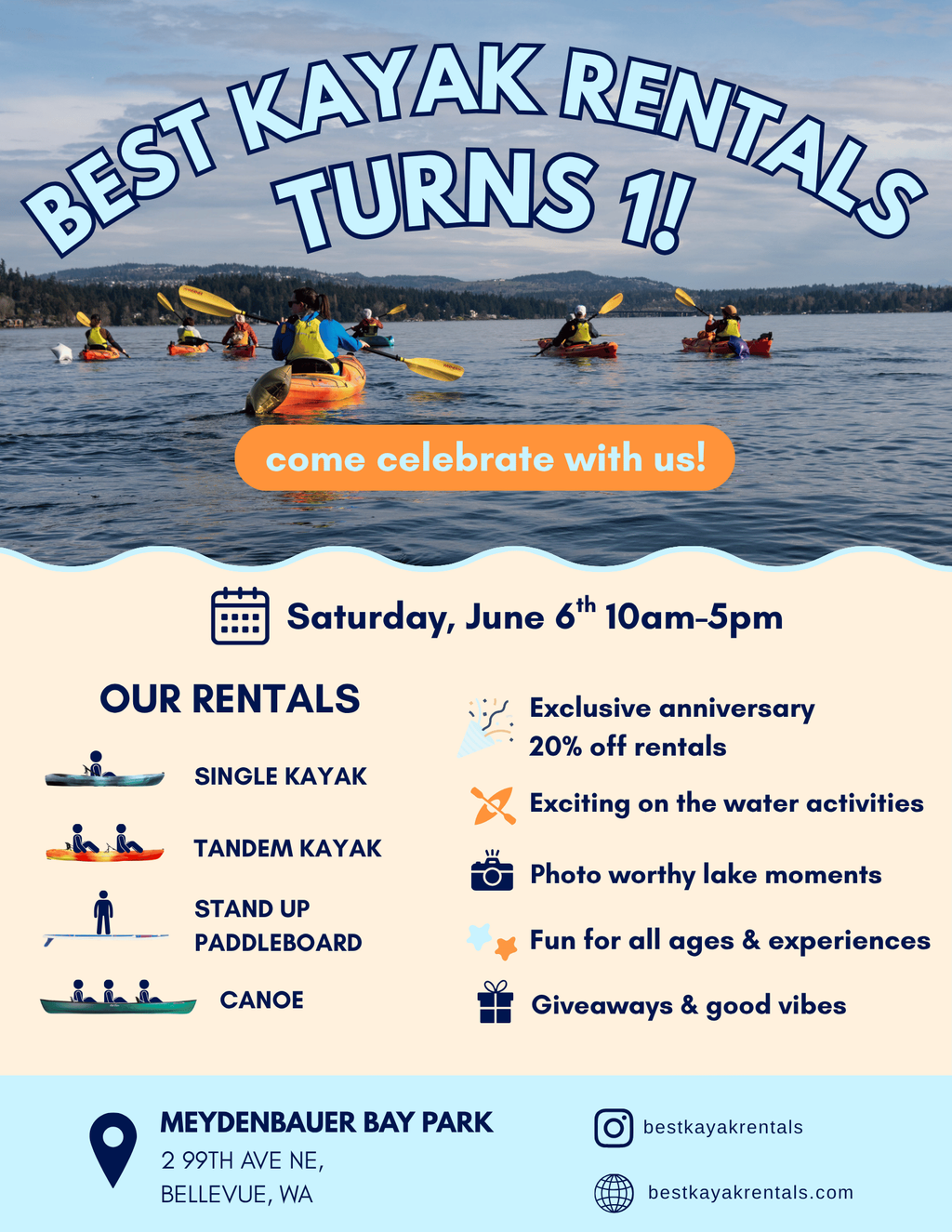 Best Kayak Rentals Turns 1