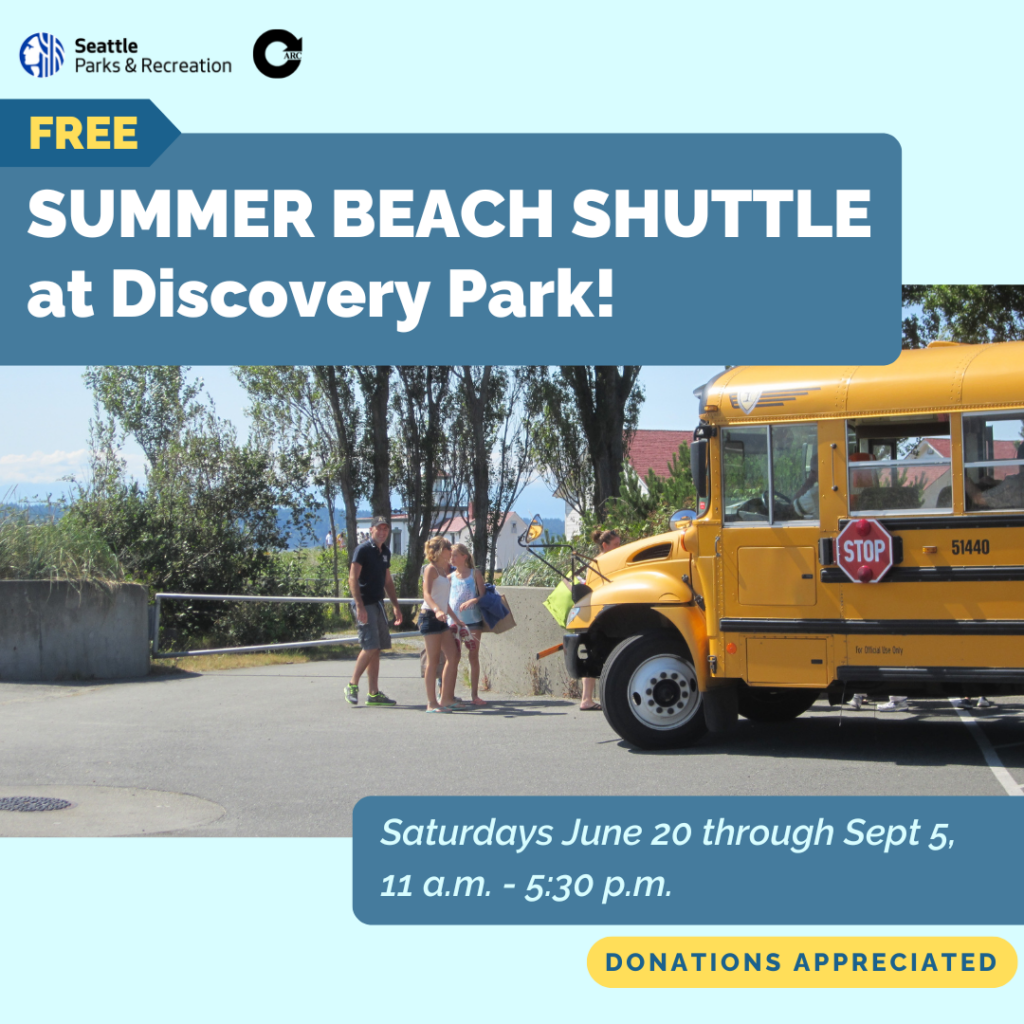 Free 2026 Summer Beach Shuttle at Discovery Park