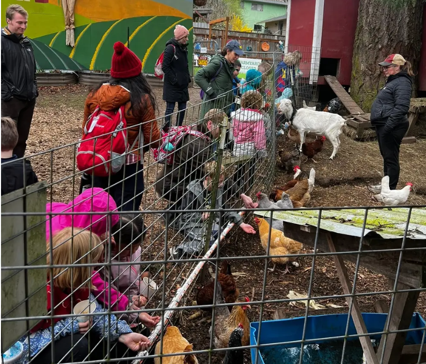 Mommy and Me Drop-ins at Vaughn’s Teaching Farm