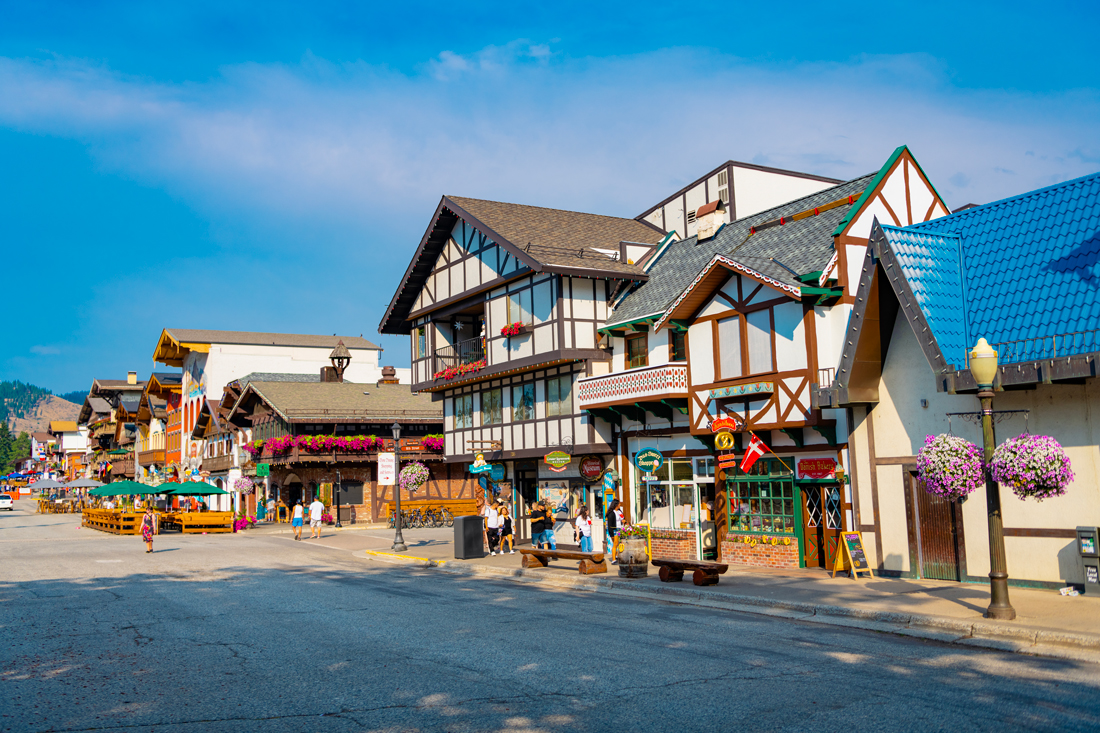 downtown leavenworth during a summer day with plenty of things for families to do