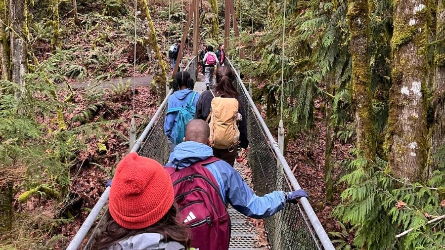 students on a trip