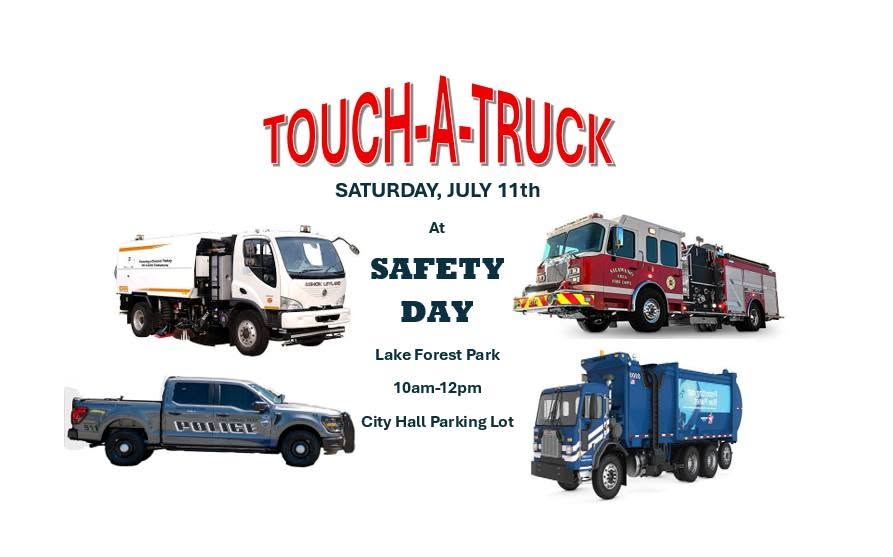 Touch-a-Truck at Lake Forest Park Safety Day