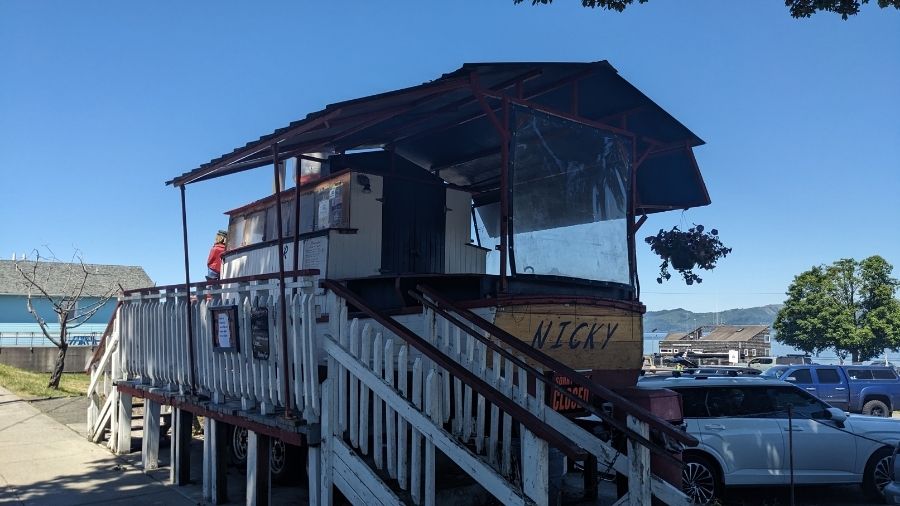 a bowpicker land boat