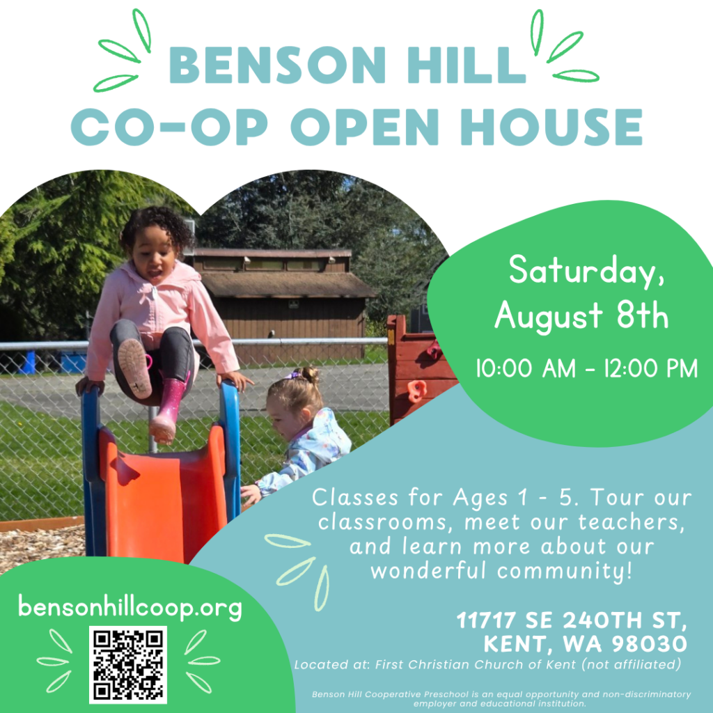 Benson Hill Cooperative Preschool Summer Open House