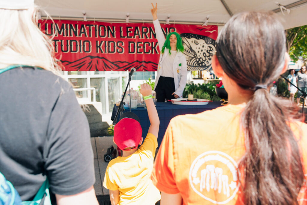 ILS Kids Deck at the Ballard Music and Seafood Festival