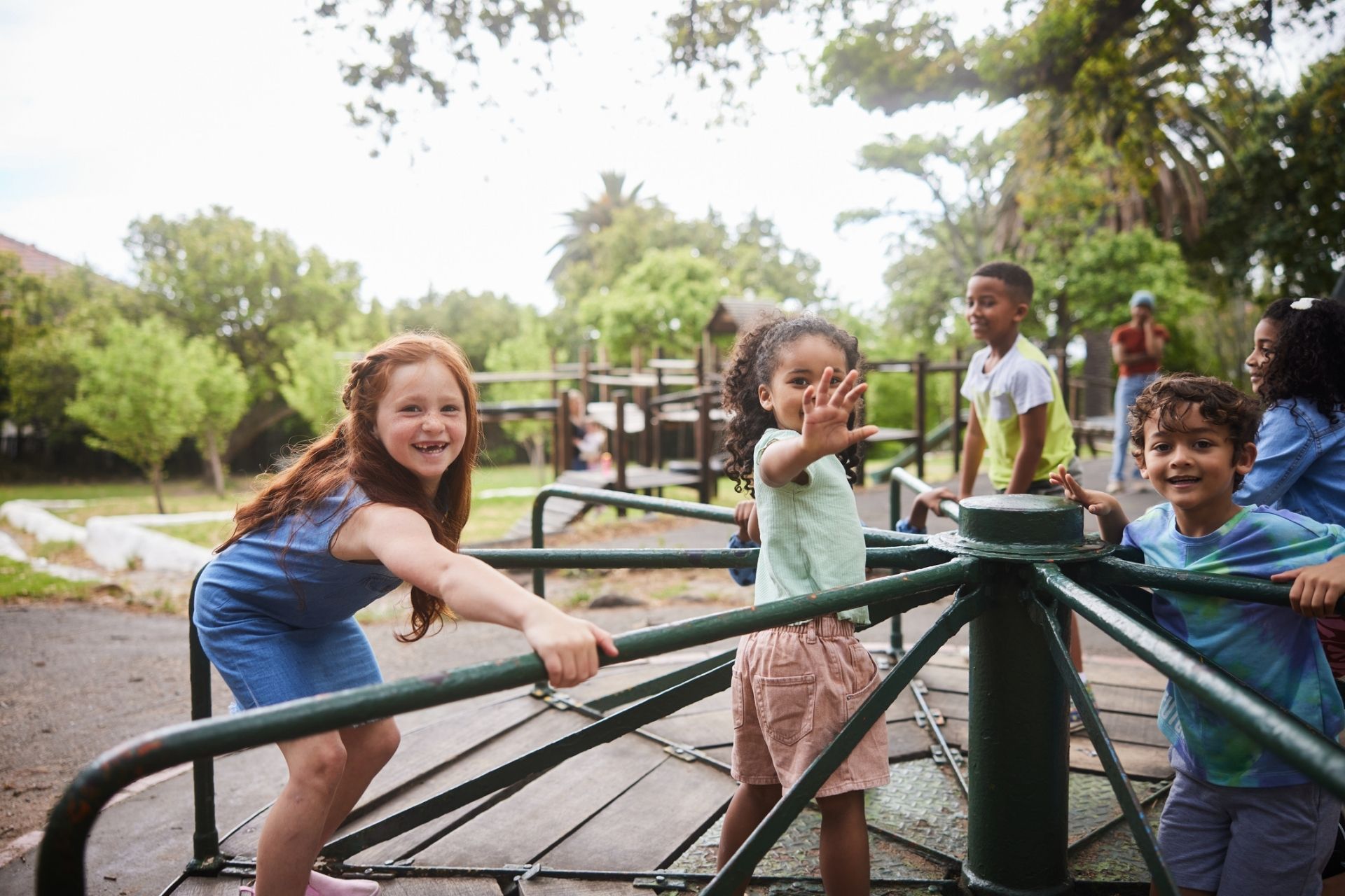 kids at playground