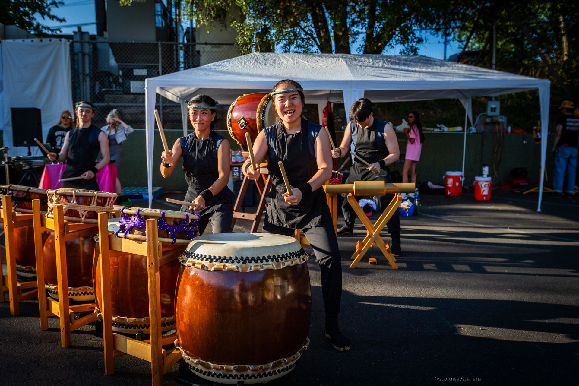 Drumming performance at Bellevue Arts Fair, happening this weekend for Seattle-area families