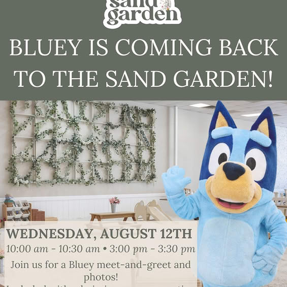 Meet and Greet with Bluey at the Sand Garden