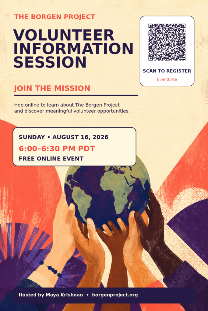 Virtual: The Borgen Project Volunteer Information Session