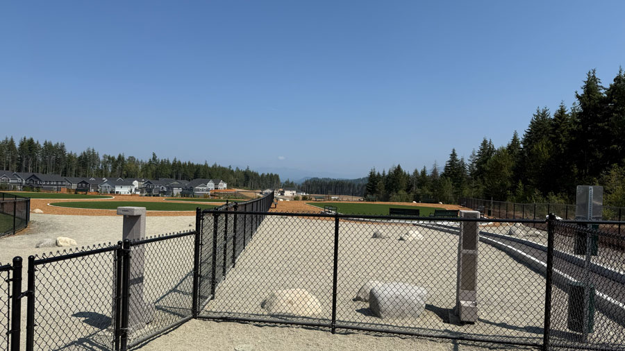 fenced dog park at Tehaleh
