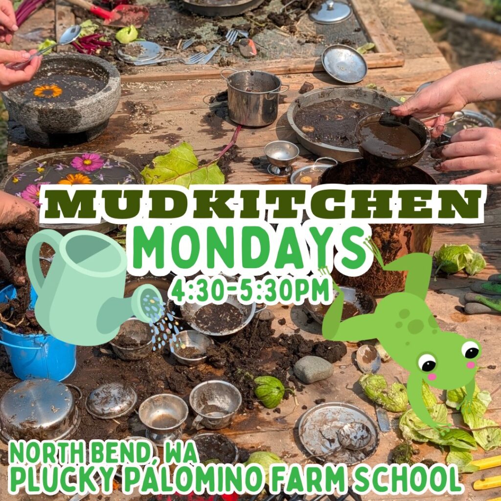 Mud Kitchen Mondays at Plucky Palomino Petting Zoo