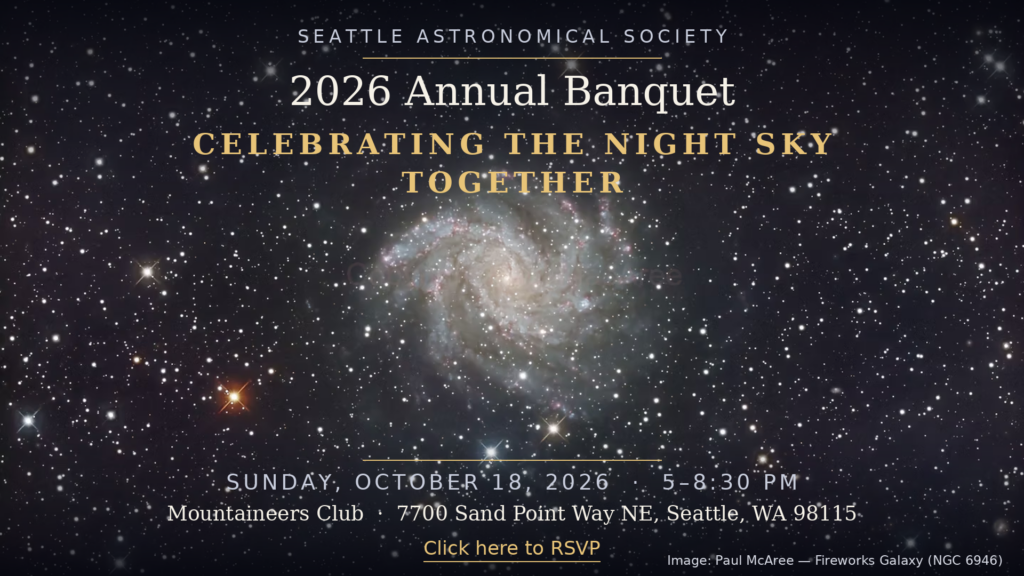 Seattle Astronomical Society Annual Celebration