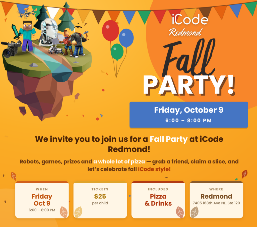 Fall Party at iCode Redmond