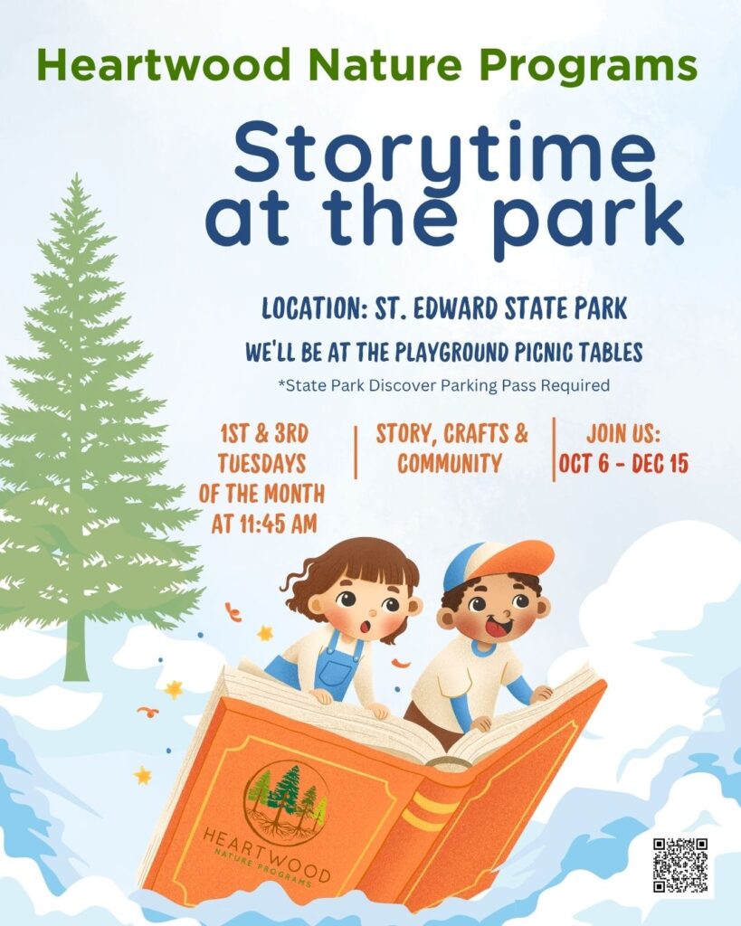 Heartwood Storytime & Craft at Saint Edward State Park