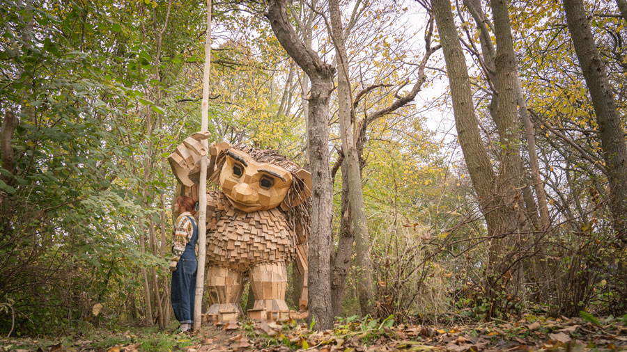 Thomas Dambo troll Birch at Point Defiance Zoo & Aquarium