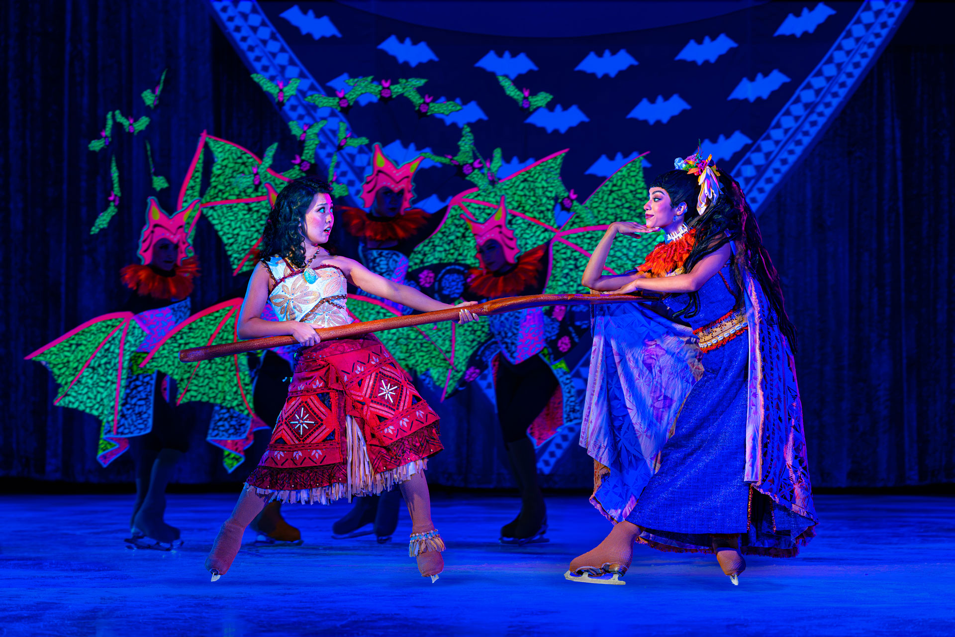 Moana ice-skating during a Disney on Ice performance, a fun family-friendly activity near Seattle happening this weekend