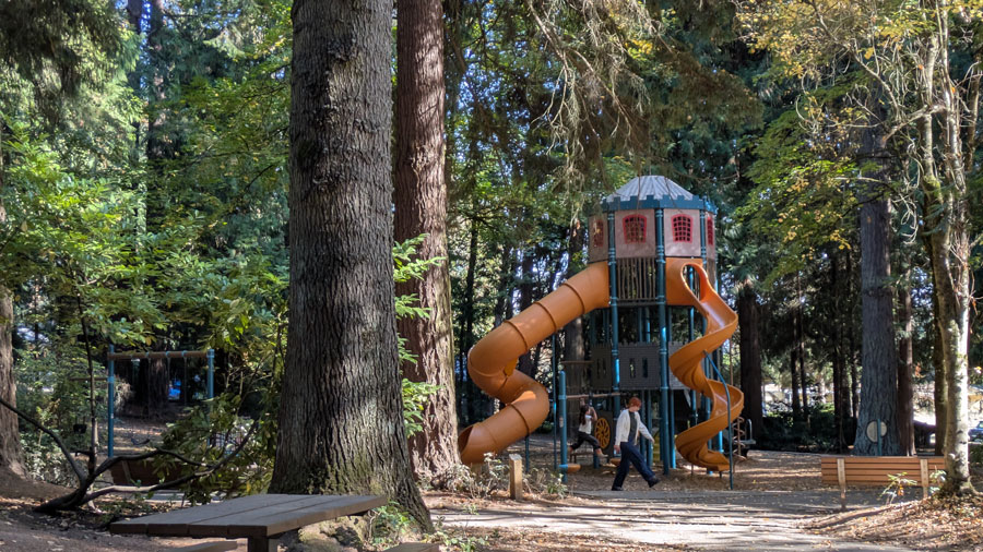 Playground structure at Hazel Dell Park