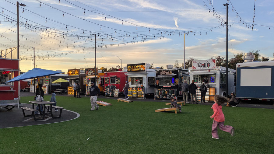 Food trucks at Vancouver Station